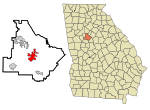 Henry County Georgia Incorporated and Unincorporated areas McDonough Highlighted